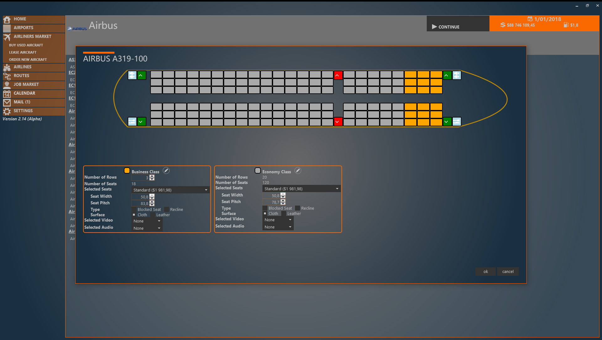 Cabin configuration