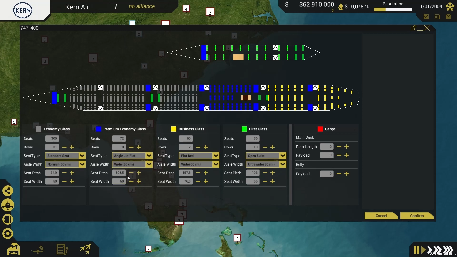 Customizable Seatmap